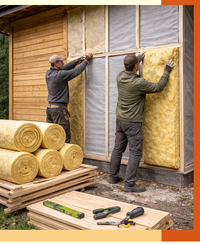 Утепление бани снаружи в Партизанске от 91231 руб. под ключ | ТепломастерПрт