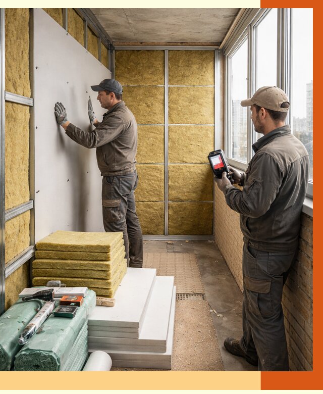 Утепление балкона в Партизанске от 4830 руб. под ключ | ТепломастерПрт