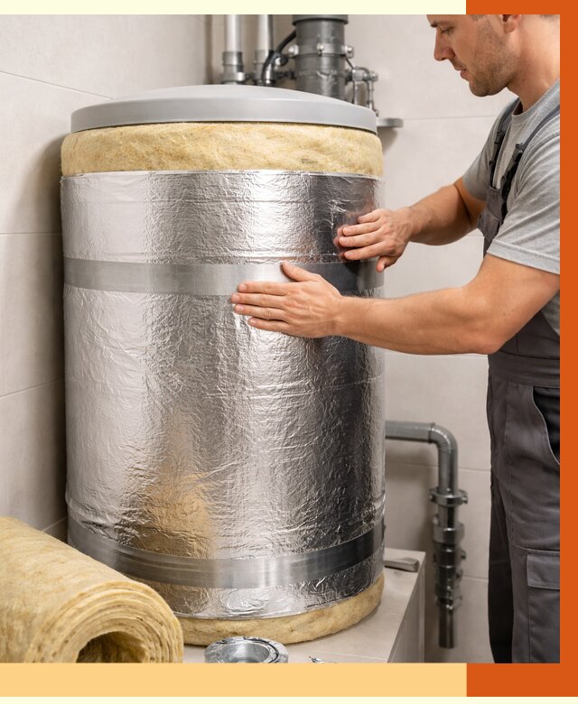 Утепление бойлера в Партизанске от 4830 руб. под ключ | Утепление ППУ | ТепломастерПрт