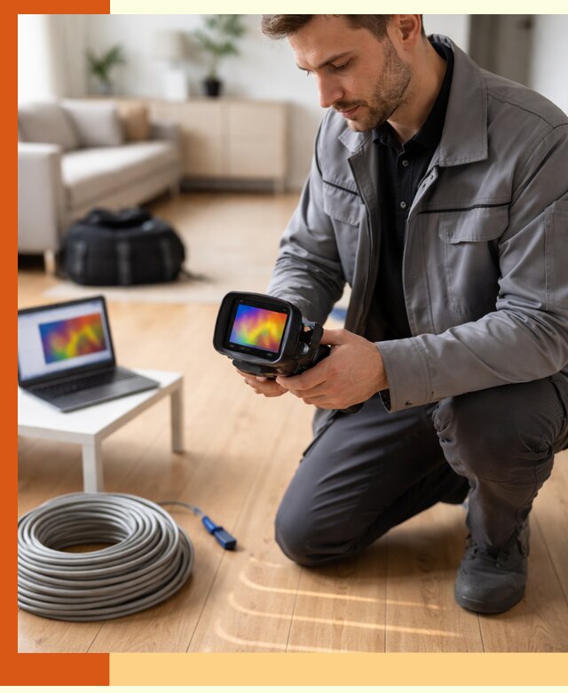 Тепловизионное обследование тёплого пола в Партизанске для точной диагностики